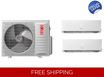 OLMO Custom (2-4) Multi-Room Split Heat Pump (-13°F) E-Star: 21 SEER2/12.5 EER/9.5 HSPF (R410a)